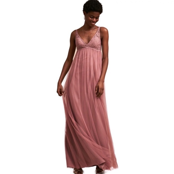 Anthropologie Dresses & Skirts - NEW ANTHROPOLOGIE WATTERS & WATTERS PINK MAXI DRESS